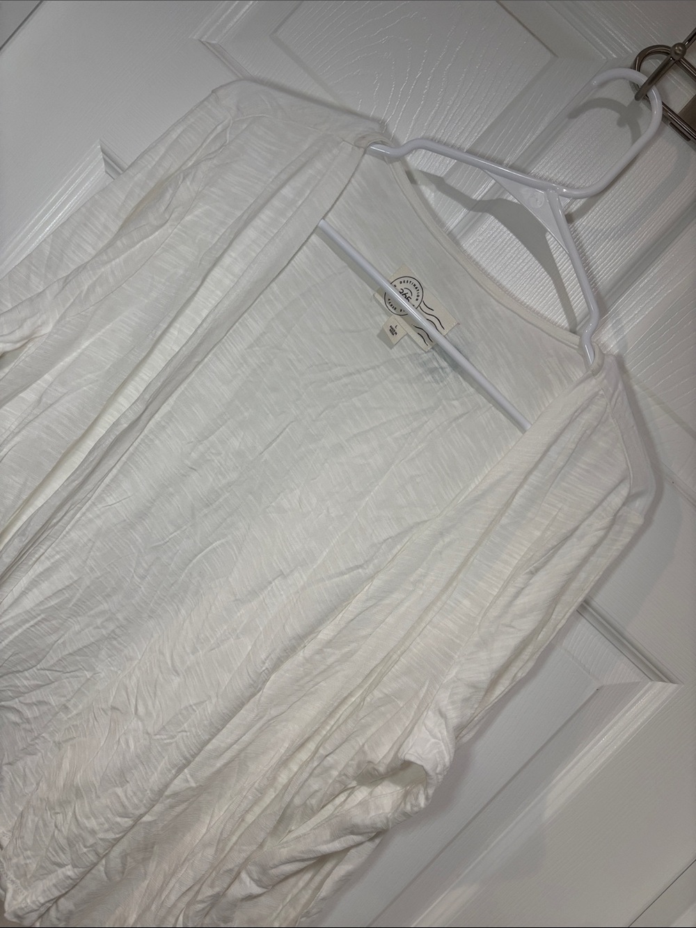 DESTINATION 365 Lightweight White Open-Front Cardigan